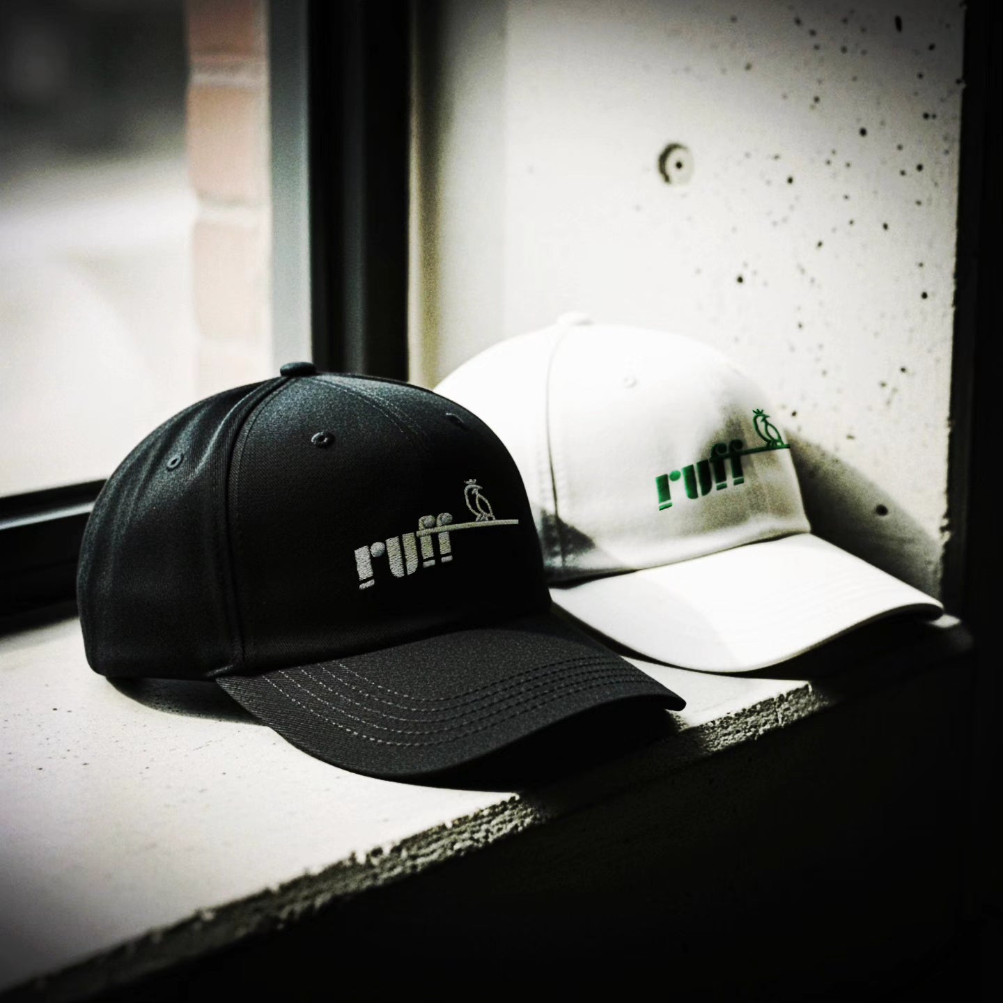 White Ruff Baseball Cap