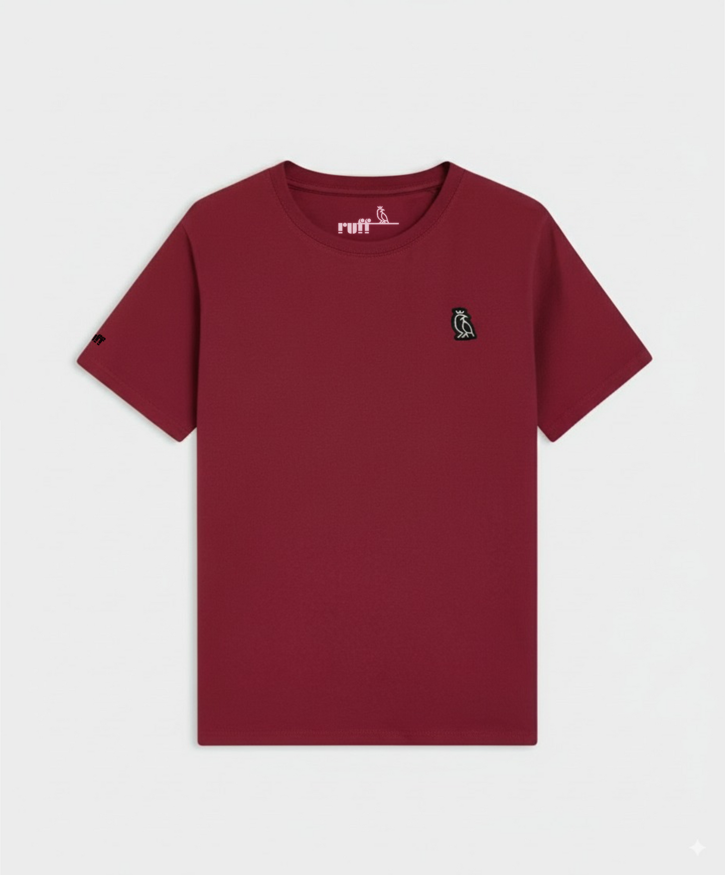 ruff - Heavyweight "Capa" T-Shirt in Black, Burgundy, Agave Blue, Vintage Yellow and White.