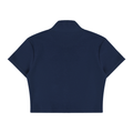 Women's Cropped Full Zip Short Sleeve T-Shirt