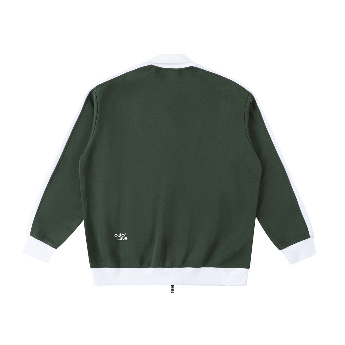 Chaqueta RUFF TRACKSUIT CLASSIC en verde oscuro y blanco, imagen 2 de 2