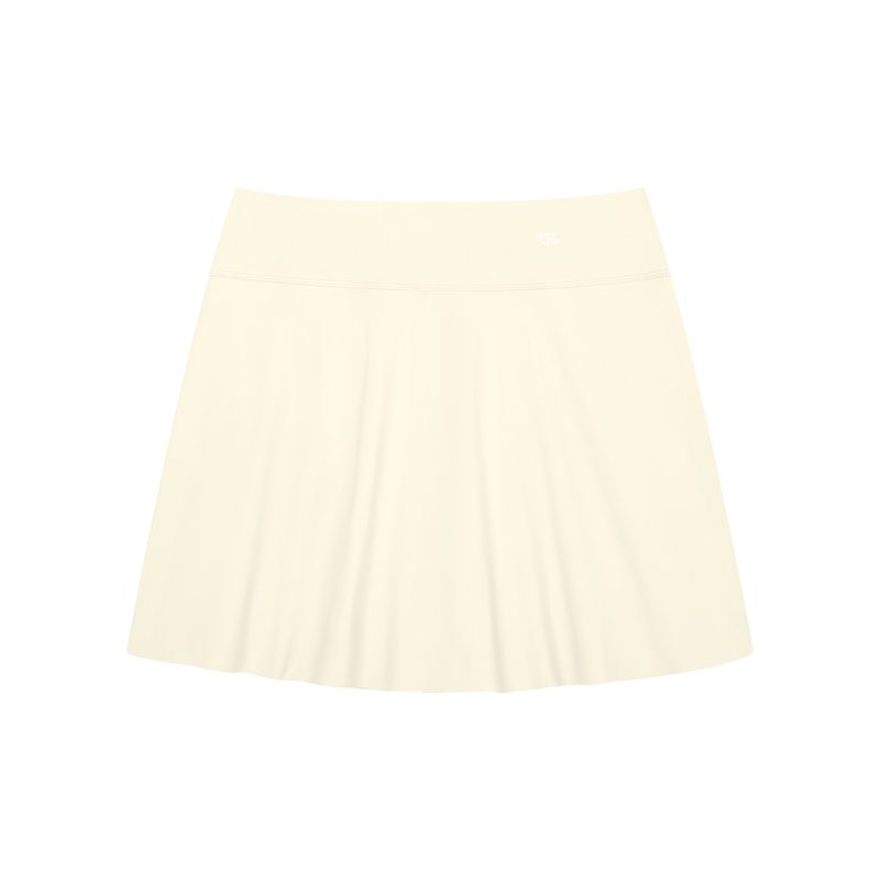 Women's A-Line Contrast Panel Slit Skirt