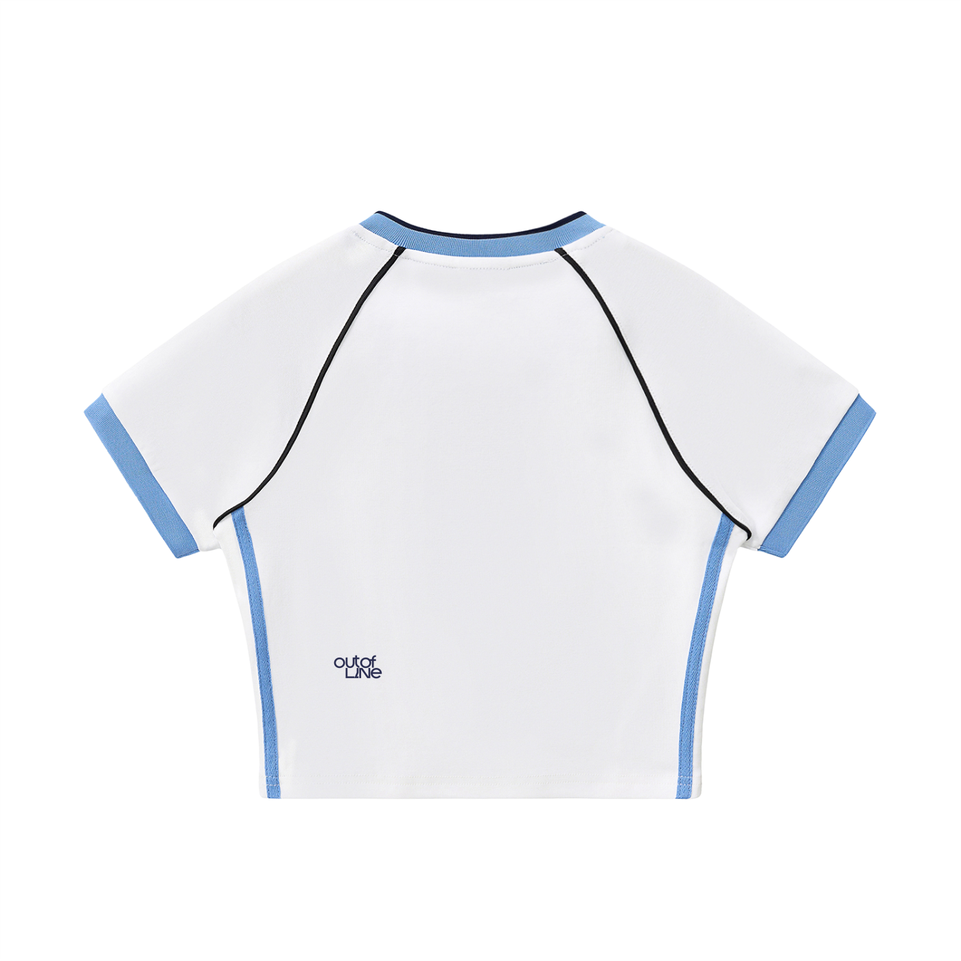 Camiseta RUFF BASELINE en blanco/azul, imagen 2 de 2