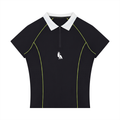Women’s Slim Fit Quarter-Zip Polo Shirt