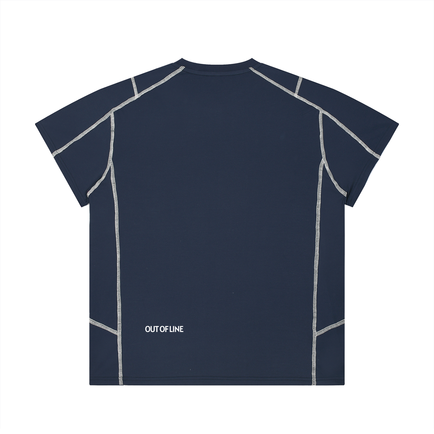 Camiseta RUFF ENDLINE en azul marino, imagen 2 de 4