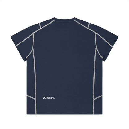 Unisex Contrast Stitch  Regular Fit T-Shirt