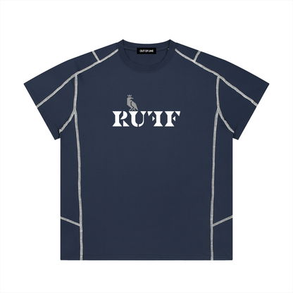 Unisex Contrast Stitch  Regular Fit T-Shirt