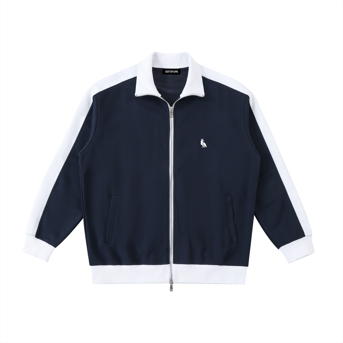 Chaqueta RUFF TRACKSUIT CLASSIC en azul marino y blanco, imagen 1 de 2