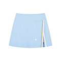 Women's A-Line Contrast Panel Slit Skirt