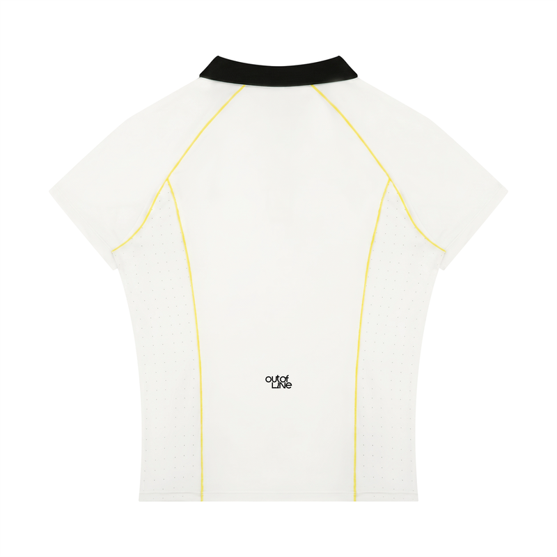 Women’s Slim Fit Quarter-Zip Polo Shirt
