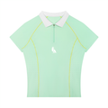 Women’s Slim Fit Quarter-Zip Polo Shirt