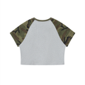 Women’s Camo Raglan Crop T-Shirt