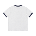 Contrast Edge Ribbed Crewneck T-Shirt