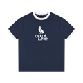 Contrast Edge Ribbed Crewneck T-Shirt