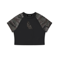 Women’s Camo Raglan Crop T-Shirt