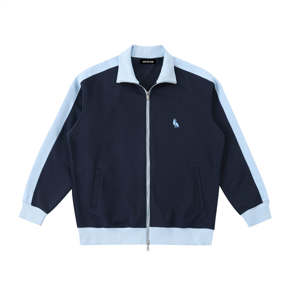 Chaqueta RUFF TRACKSUIT CLASSIC en azul marino y azul cielo, imagen 1 de 2