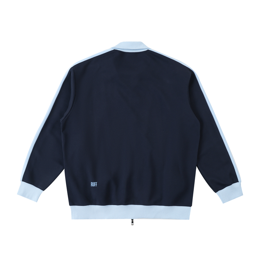 Chaqueta RUFF TRACKSUIT CLASSIC en azul marino y azul cielo, imagen 2 de 2