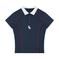 Women’s Slim Fit Quarter-Zip Polo Shirt