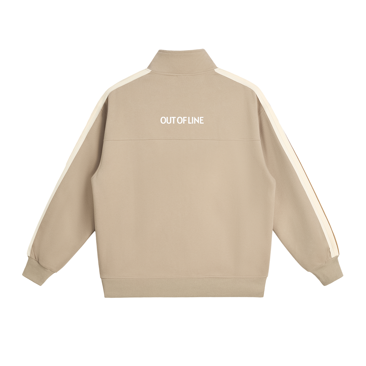 Contrast Side-Stripe Stand Collar  Jacket