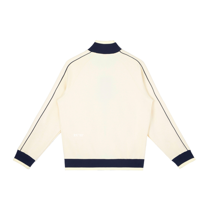 Color Block Raglan Sleeve Zip Track Jacket