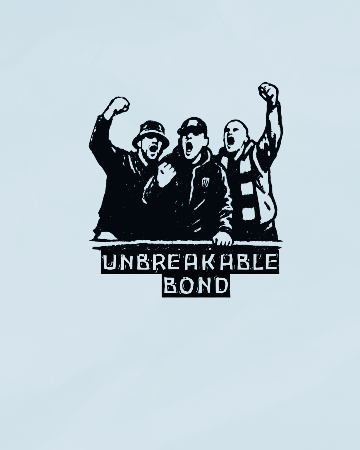 Camiseta RUFF HERMANDAD en azul cielo, imagen 4 de 4