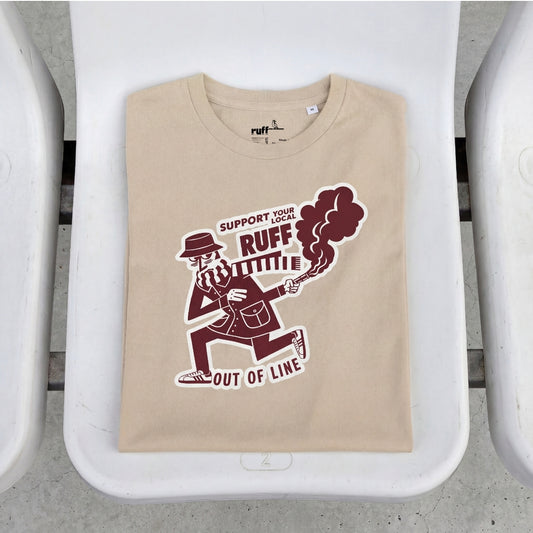 Camiseta SUPPORT YOUR LOCAL Beige