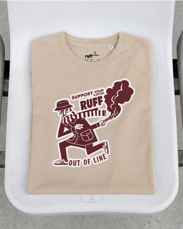 Camiseta SUPPORT YOUR LOCAL Beige