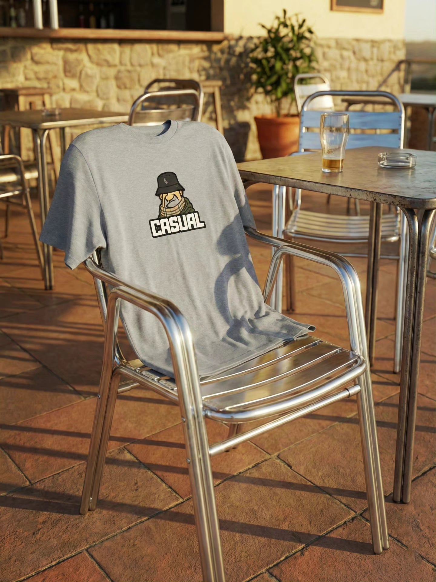 CAMISETA SUNDAY CASUAL GRIS