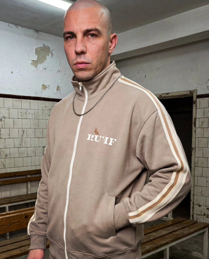 Contrast Side-Stripe Stand Collar  Jacket