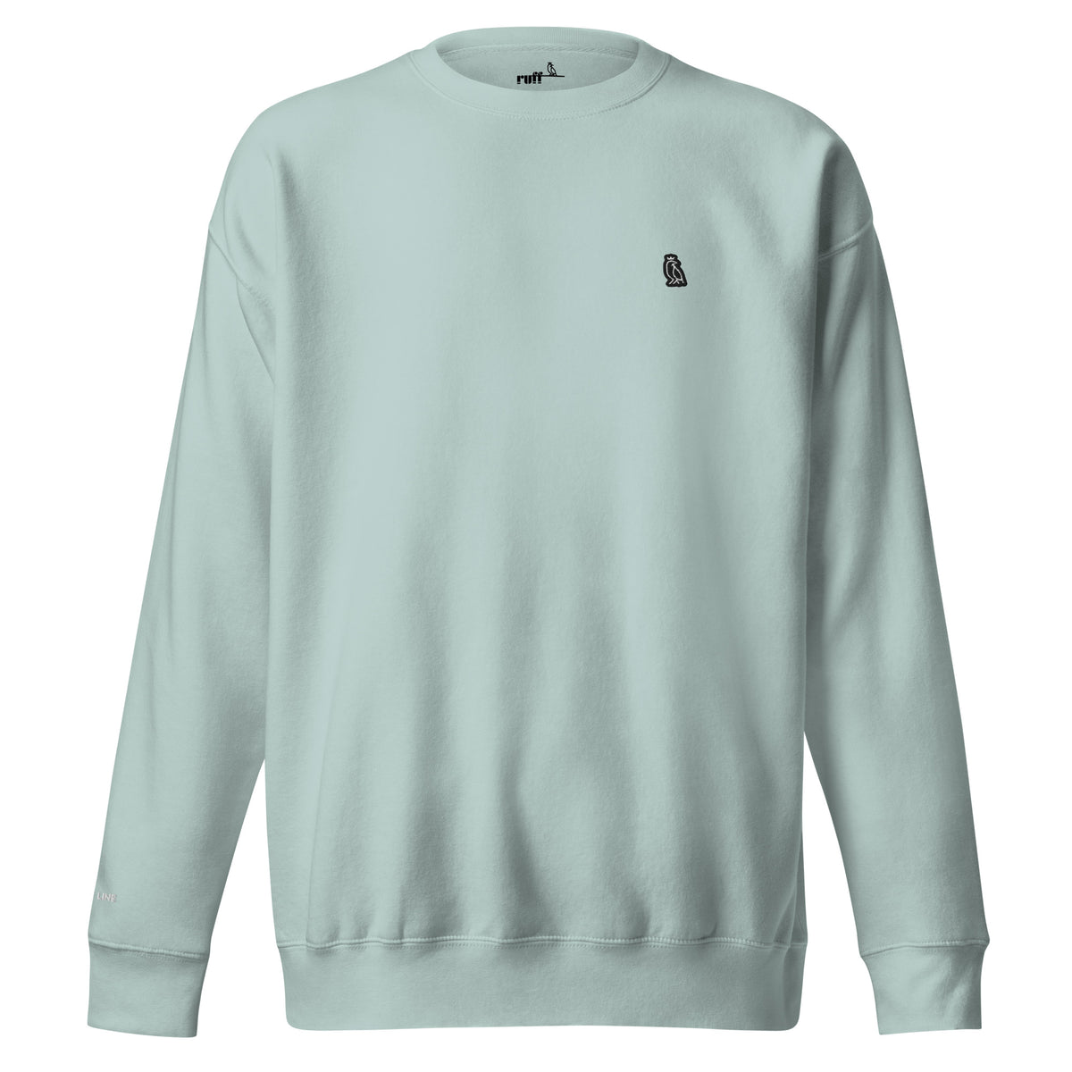 Sudadera RUFF LISO azul agave, vista frontal