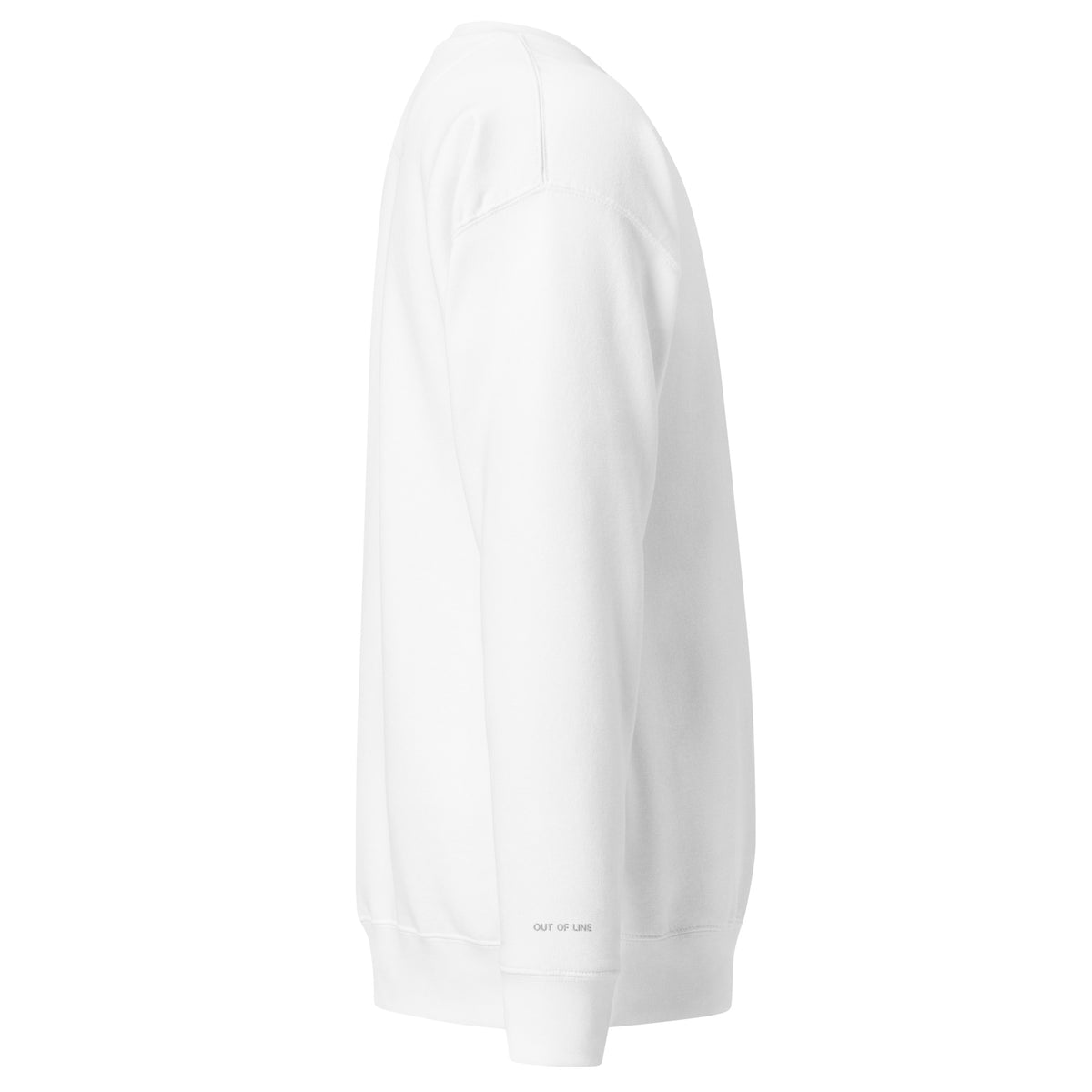 Sudadera RUFF LISO blanca, vista lateral